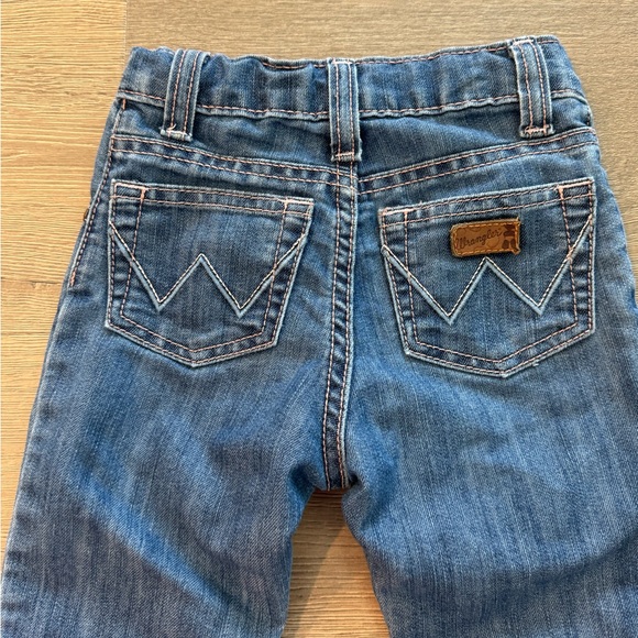 Wrangler Bay Girls Toddler Straight Jeans Embroidered Western Horse Star Vintage - Picture 8 of 10